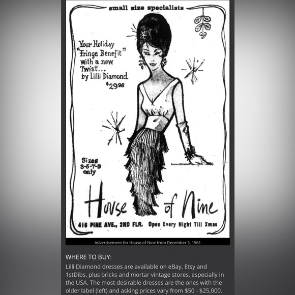 Vintage Hollywood regency Lilli Diamond brown and lace dress with sheer sleeves. - Picture 15 of 15